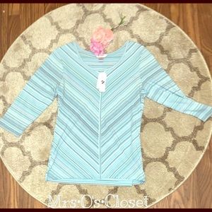 New✨Christopher & Banks 3/4 sleeve shirt